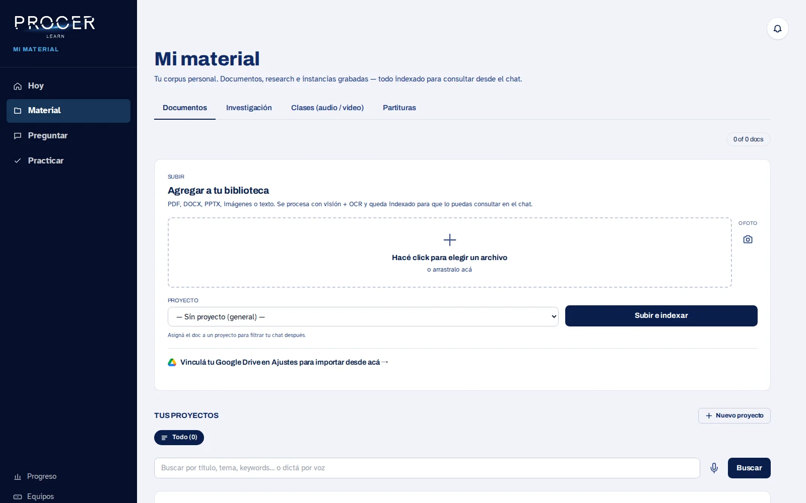 Captura de Learn: Si falla una subida